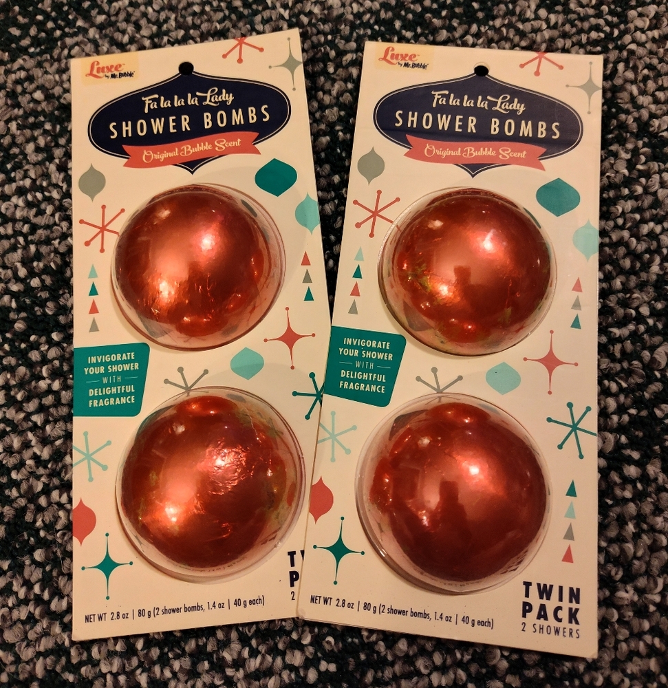 NWT! 3- LUXE by Mr Bubbles Fa La La La Lady Shower Bombs